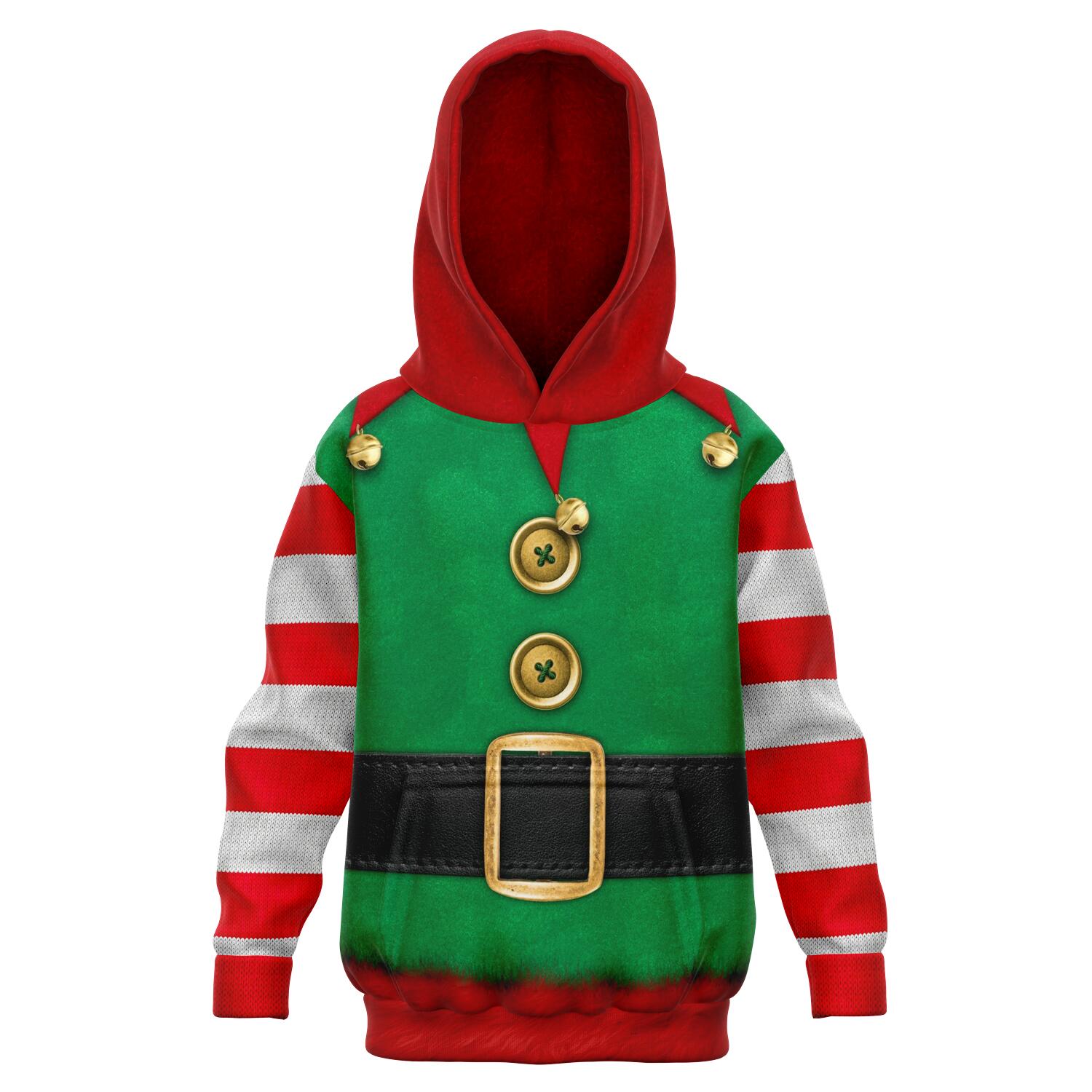 Elf Kids Xmas Hoodie AOP