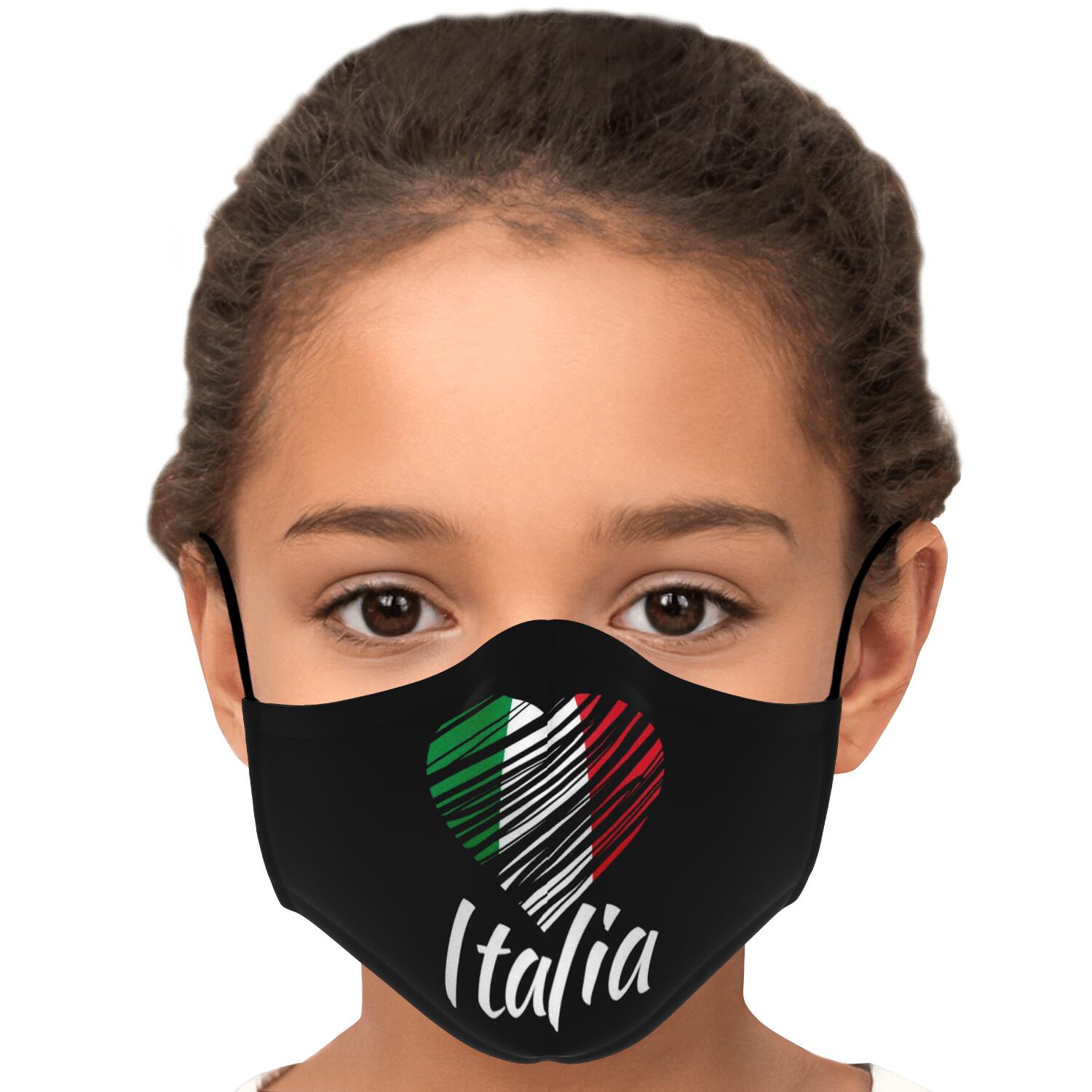 I Love Italy Custom Face Mask + 2 PM 2.5 Filters