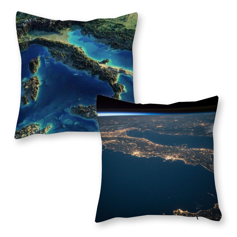 Italy Sat View Pillow Covers Set of 2