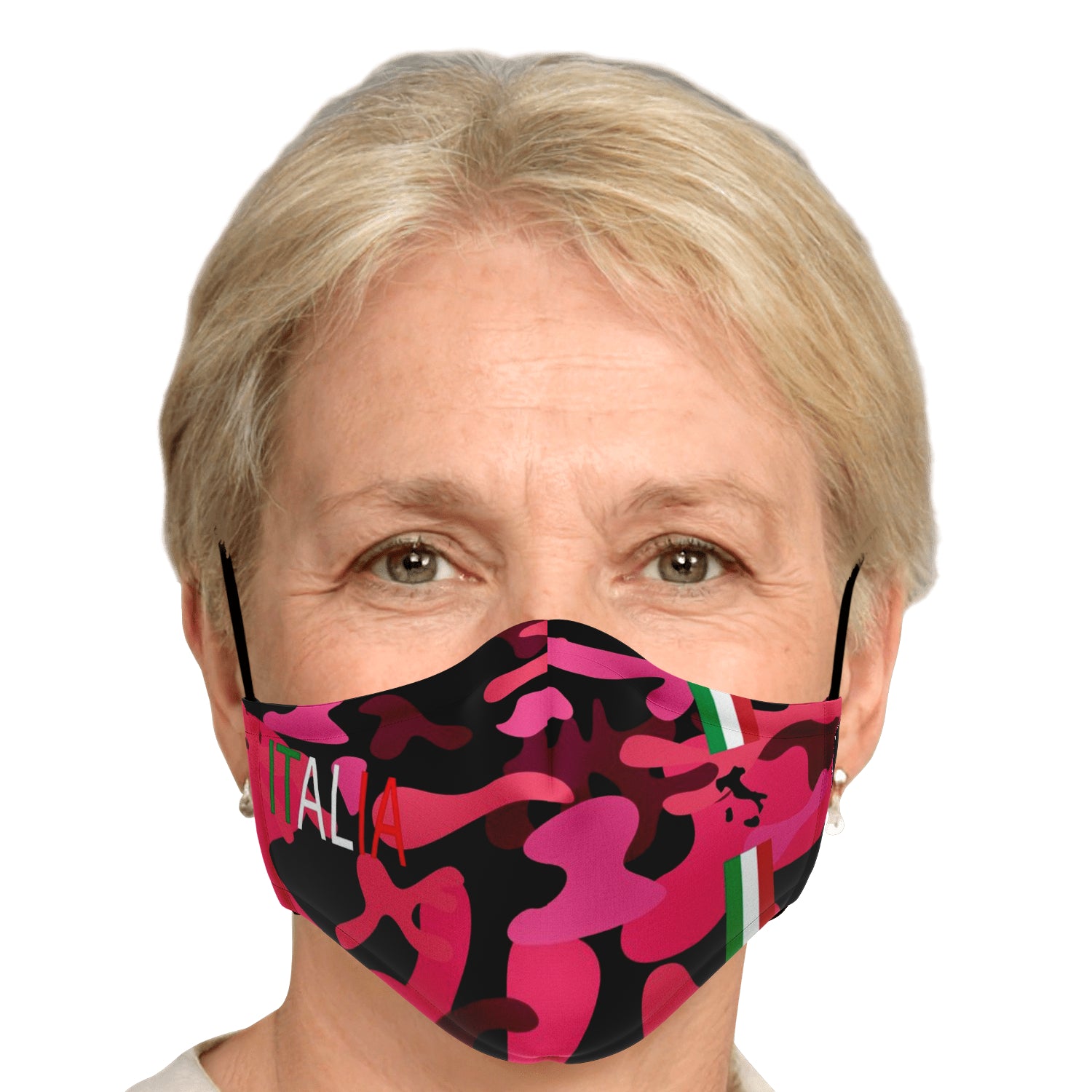 Italia Pink Camo Face Mask + 2 PM 2.5 Filters