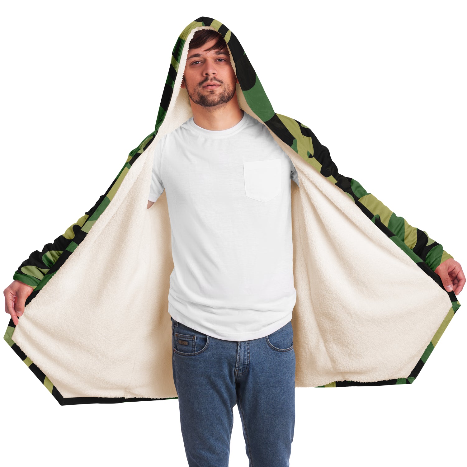 Italia Gren Camo Microfleece Cloak