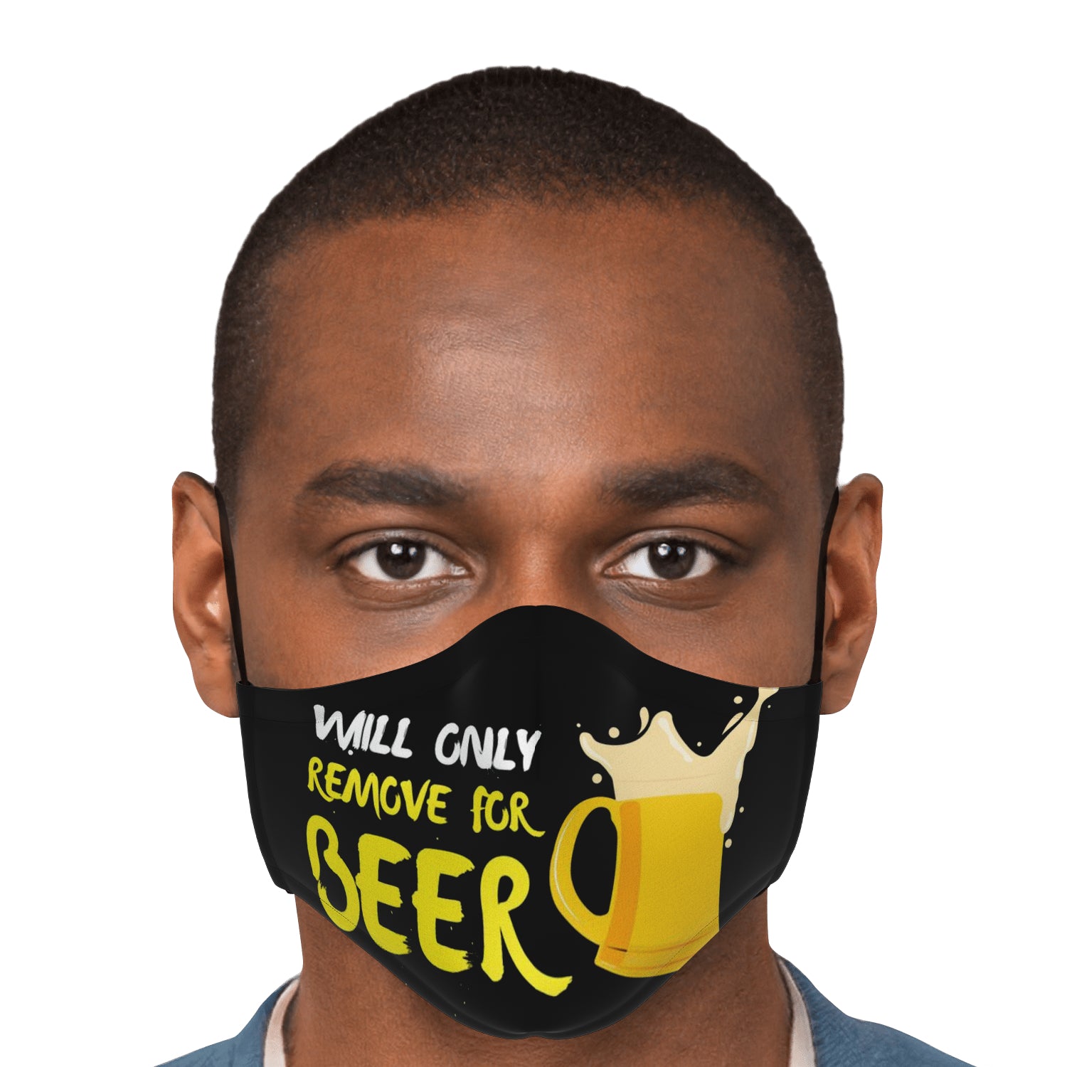 Will Only Remove For Beer Face Mask + 2 PM 2.5 Filters