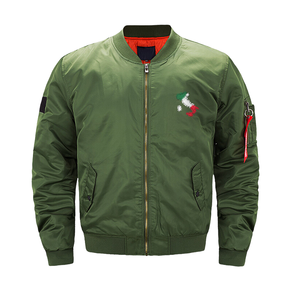 Italy Flag Map Air Force Suit Jacket