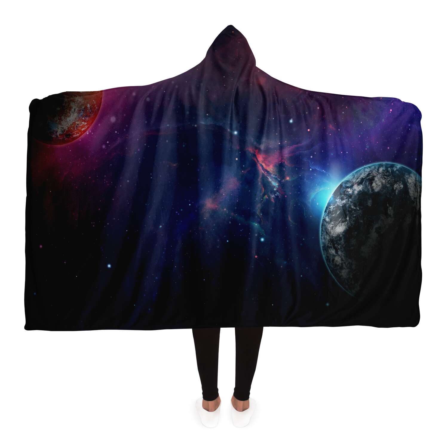 Space Galaxy Hooded Blanket