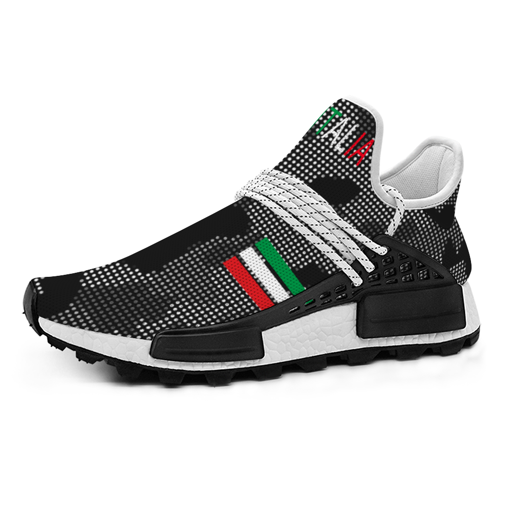 Italia Carbon Grey Mid Top Breathable Non-slip Sports Sneakers