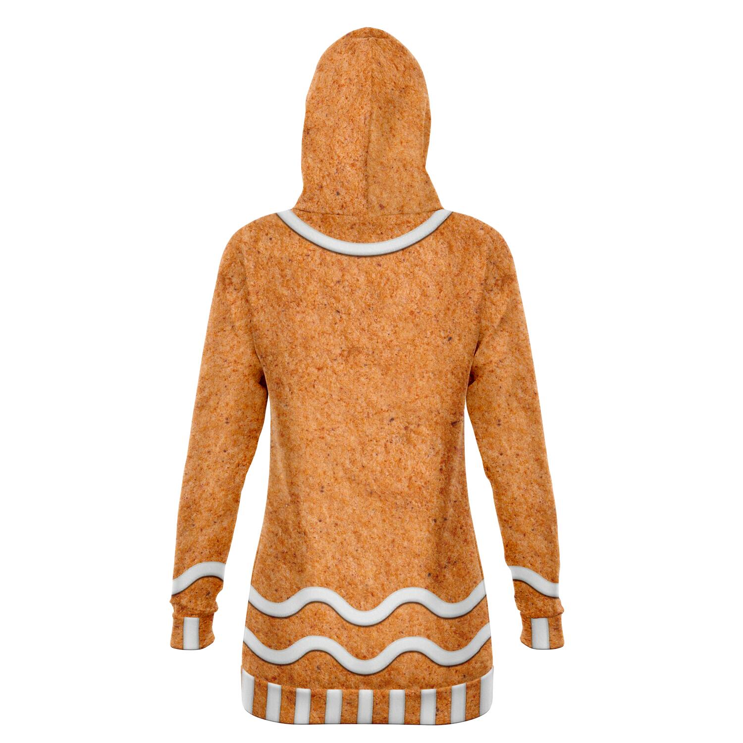 Gingerbread Longline Hoodie AOP