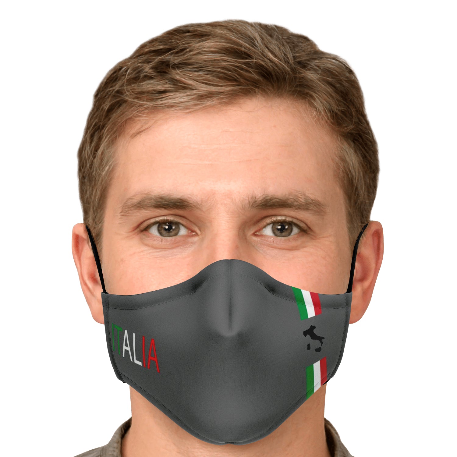 Italia Grey Face Mask + 2 PM 2.5 Filters