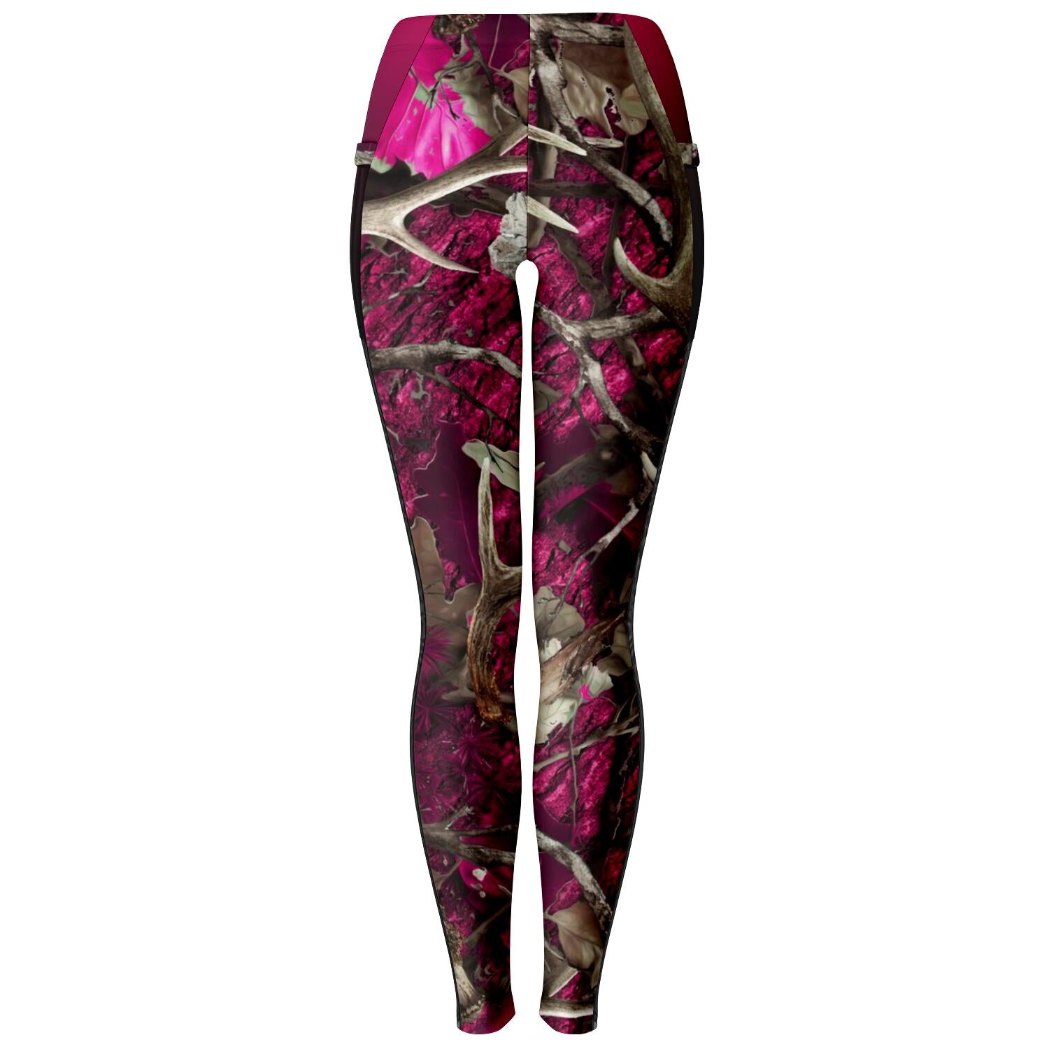 Pink Camo Mesh Pocket Leggings