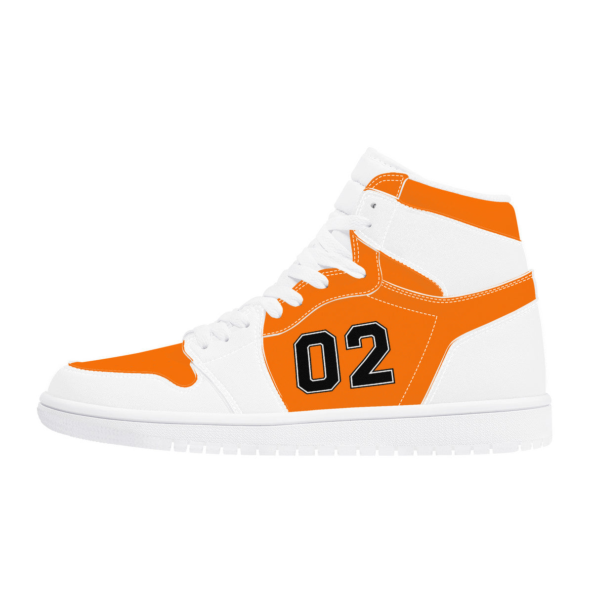 02 Jordan High Top Synthetic Leather Sneakers