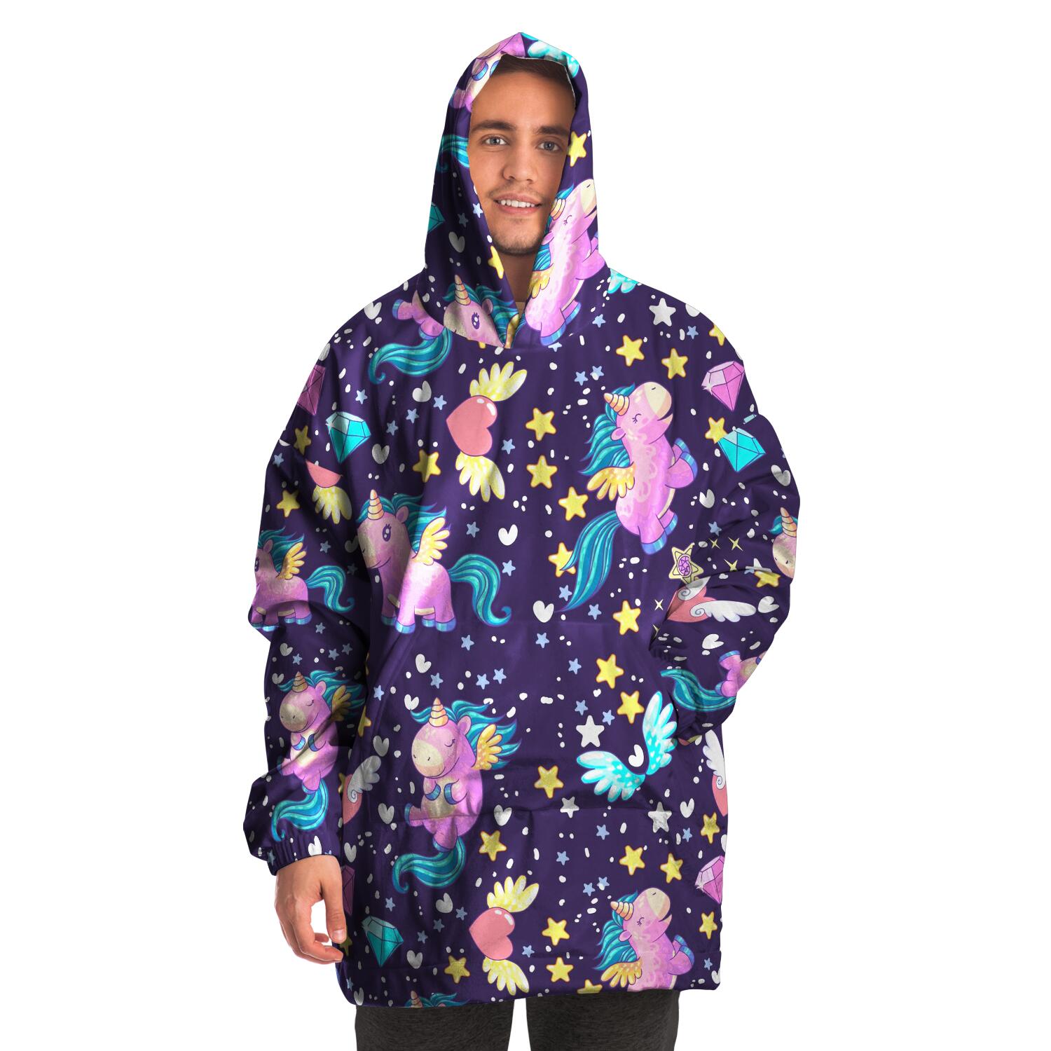 Space Unicorn Snug Hoodie AOP