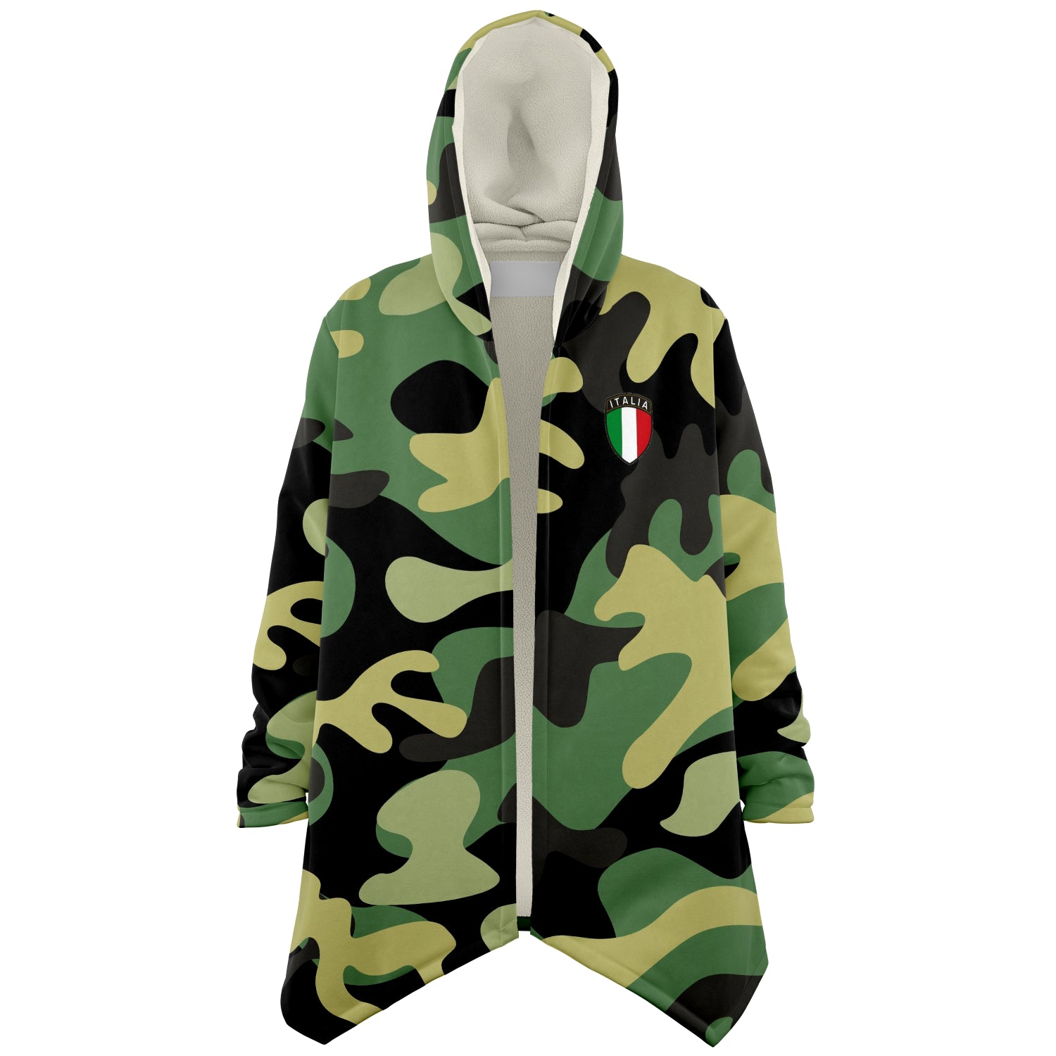 Italia Gren Camo Microfleece Cloak