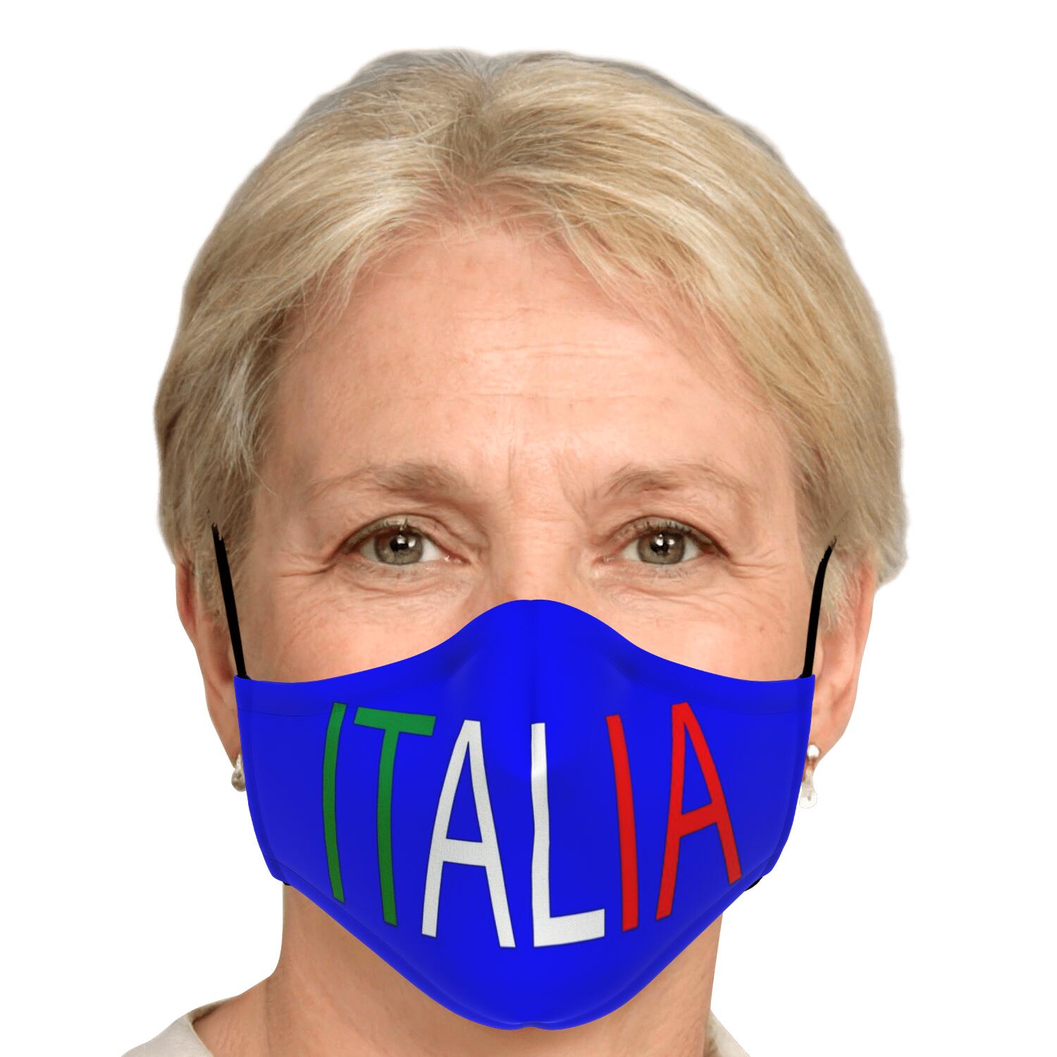 Italia Blue Custom Face Mask + 2 PM 2.5 Filters