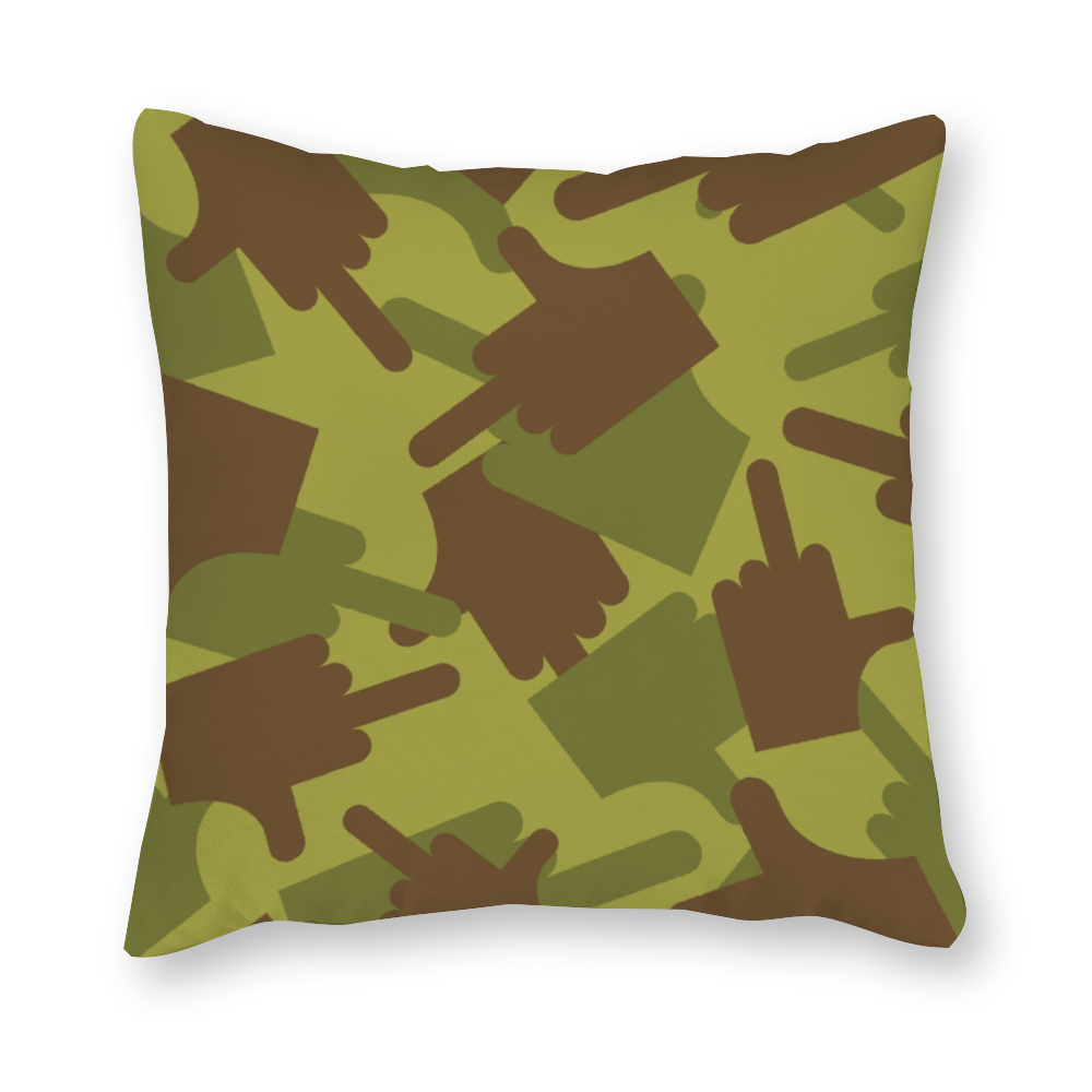 Fuck Fuck Off Fuck You Camo Single-Sided Print Canvas Pillowcase Set of 2