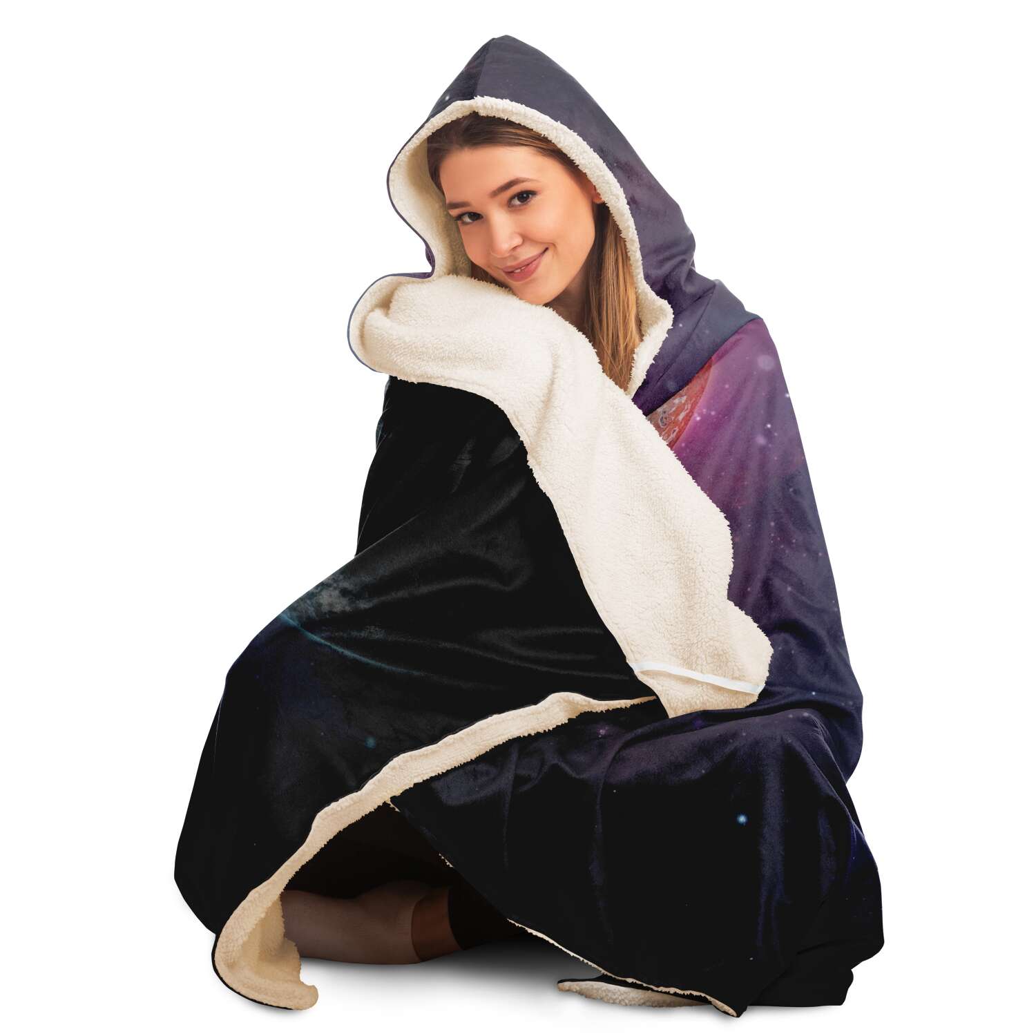 Space Galaxy Hooded Blanket