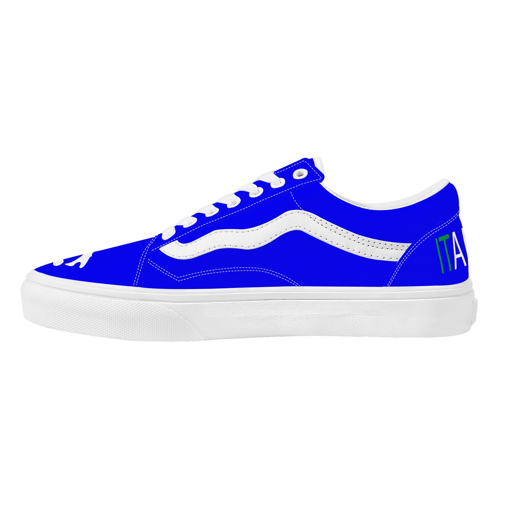 Italia Low Top Flat Sneakers Blu