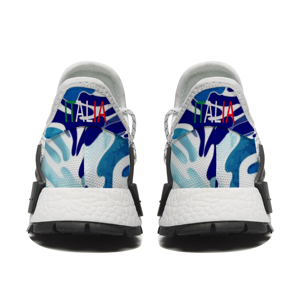 Italia Water Blu Camo Mid Top Breathable Non-slip Sneakers