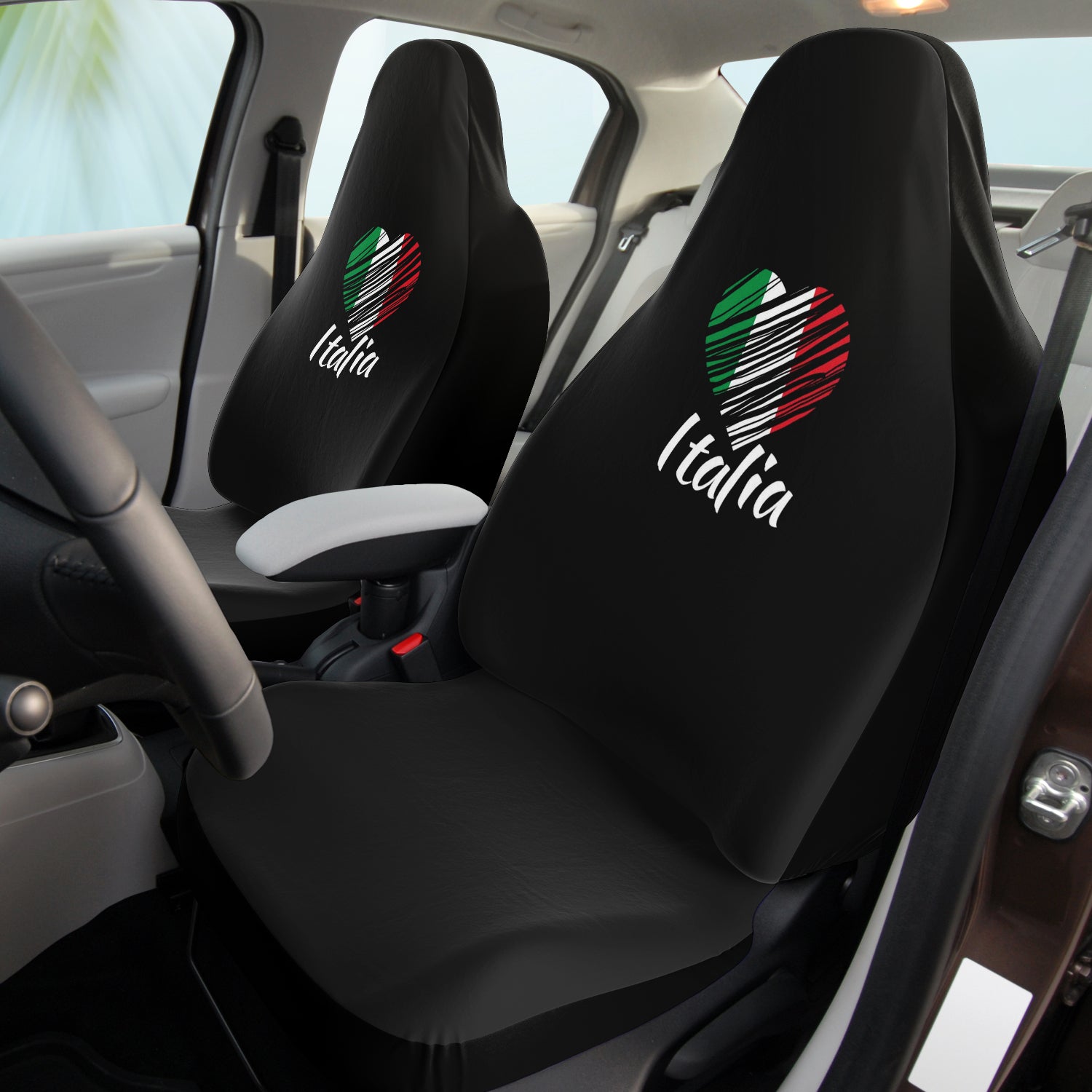 I Love Italy Car Seat Covers (Set Of 2)