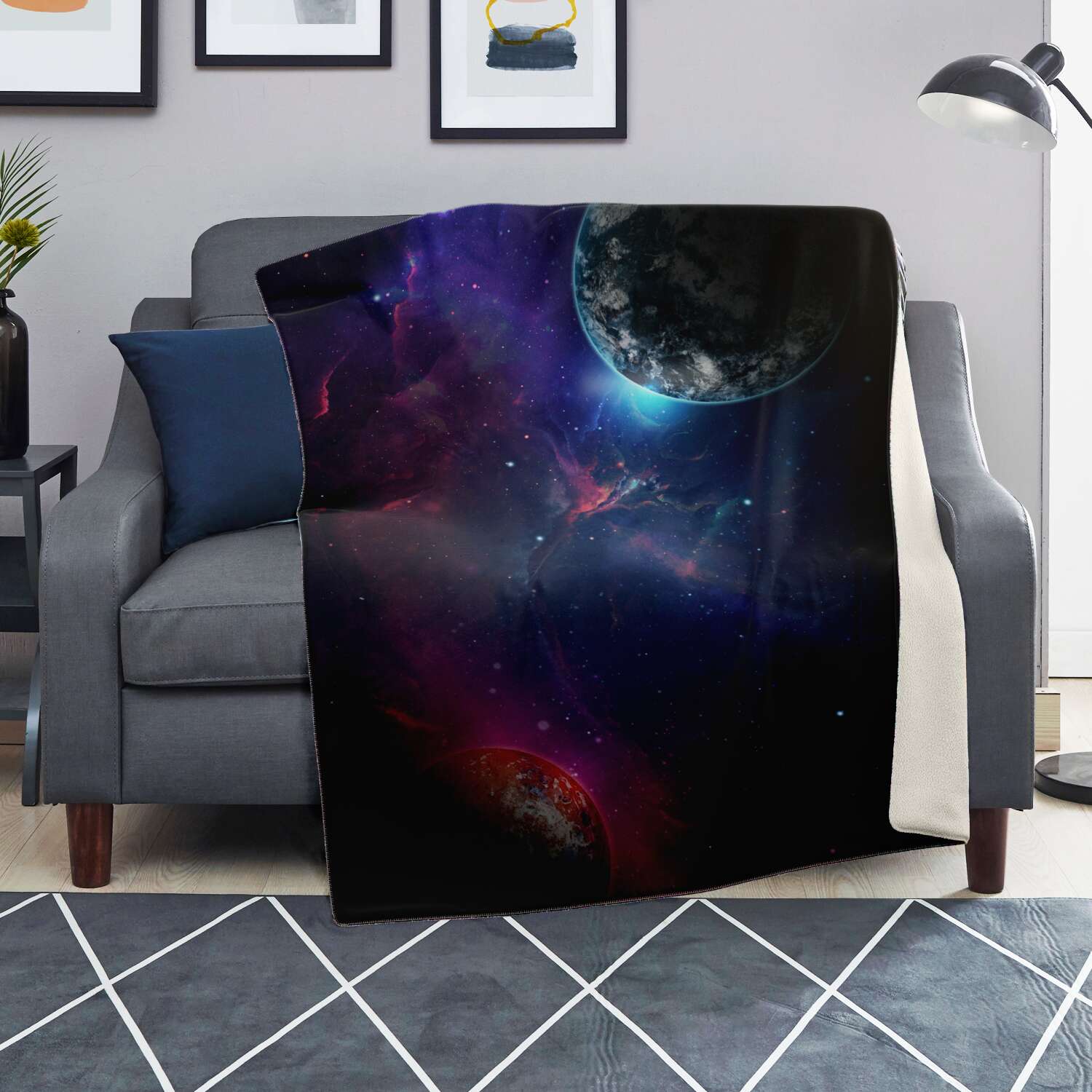 Space Galaxy Premium Microfleece Blanket