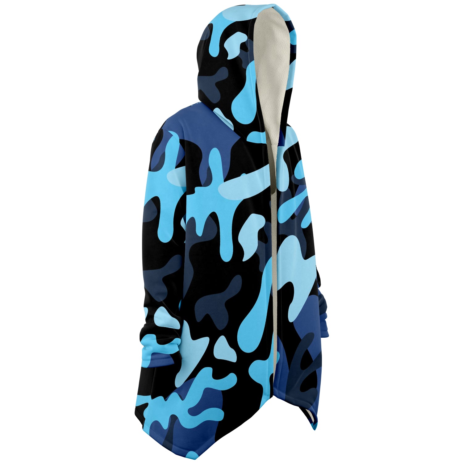 Italian Pride Blu Camo Microfleece Cloaks