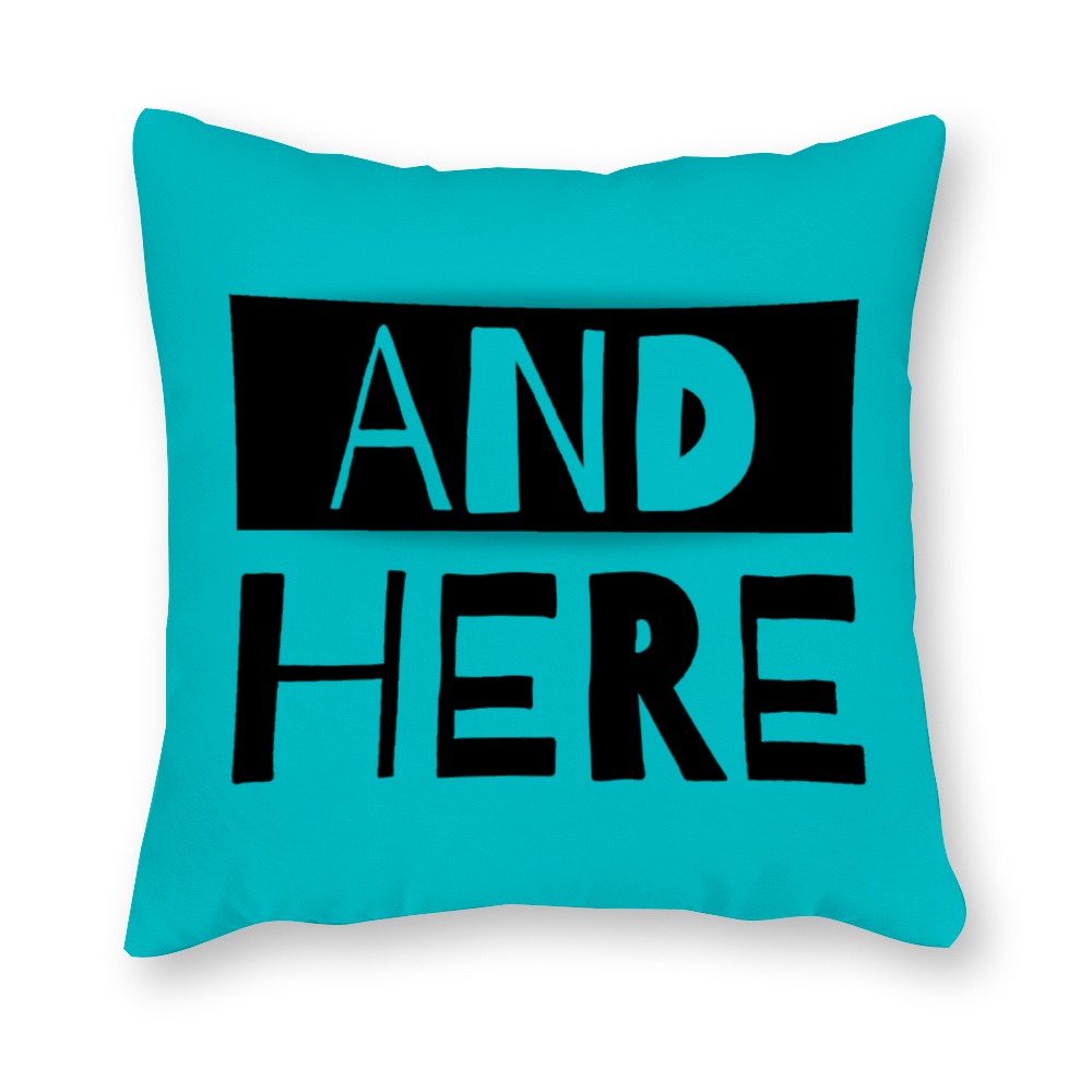 We Had Sex Here And There Single-Sided Printing Funny Turquoise Canvas Pillowcase Set of 4