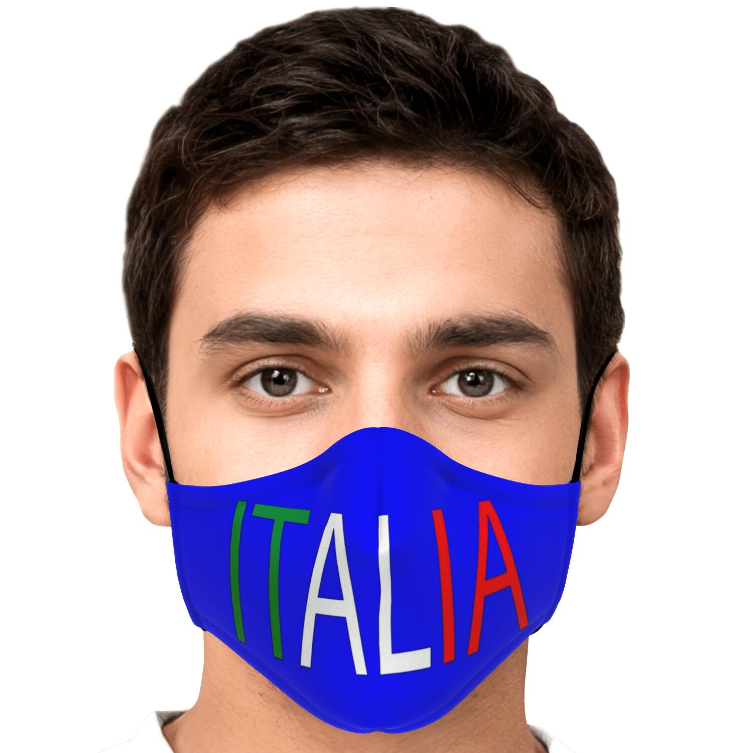 Italia Blue Custom Face Mask + 2 PM 2.5 Filters