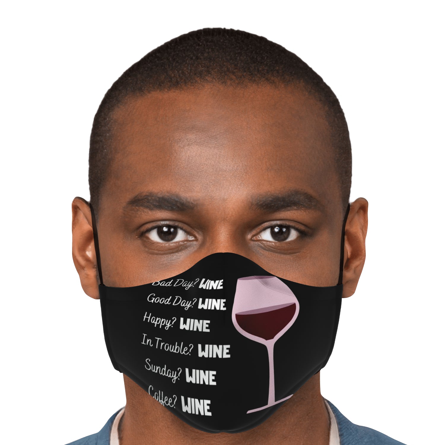 Funny Wine All Occasions Face Mask + 2 PM 2.5 Filters