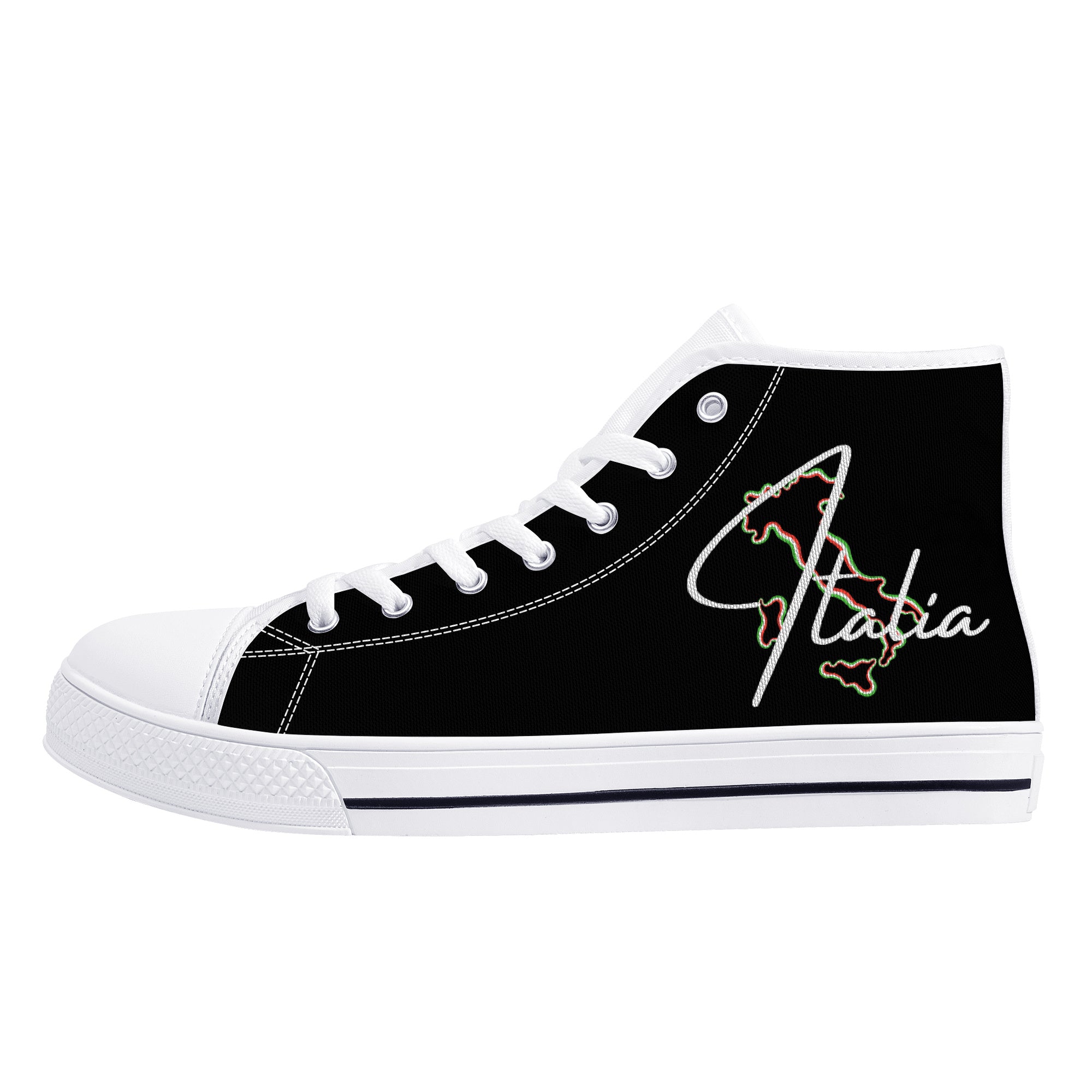 Italia High-Top Canvas Shoes