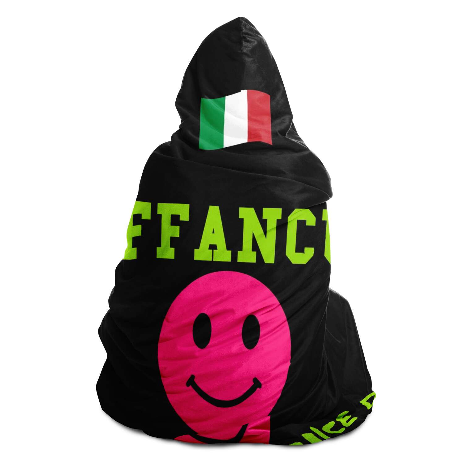 Vaffanculo And Have A Nice Day Hooded Blanket