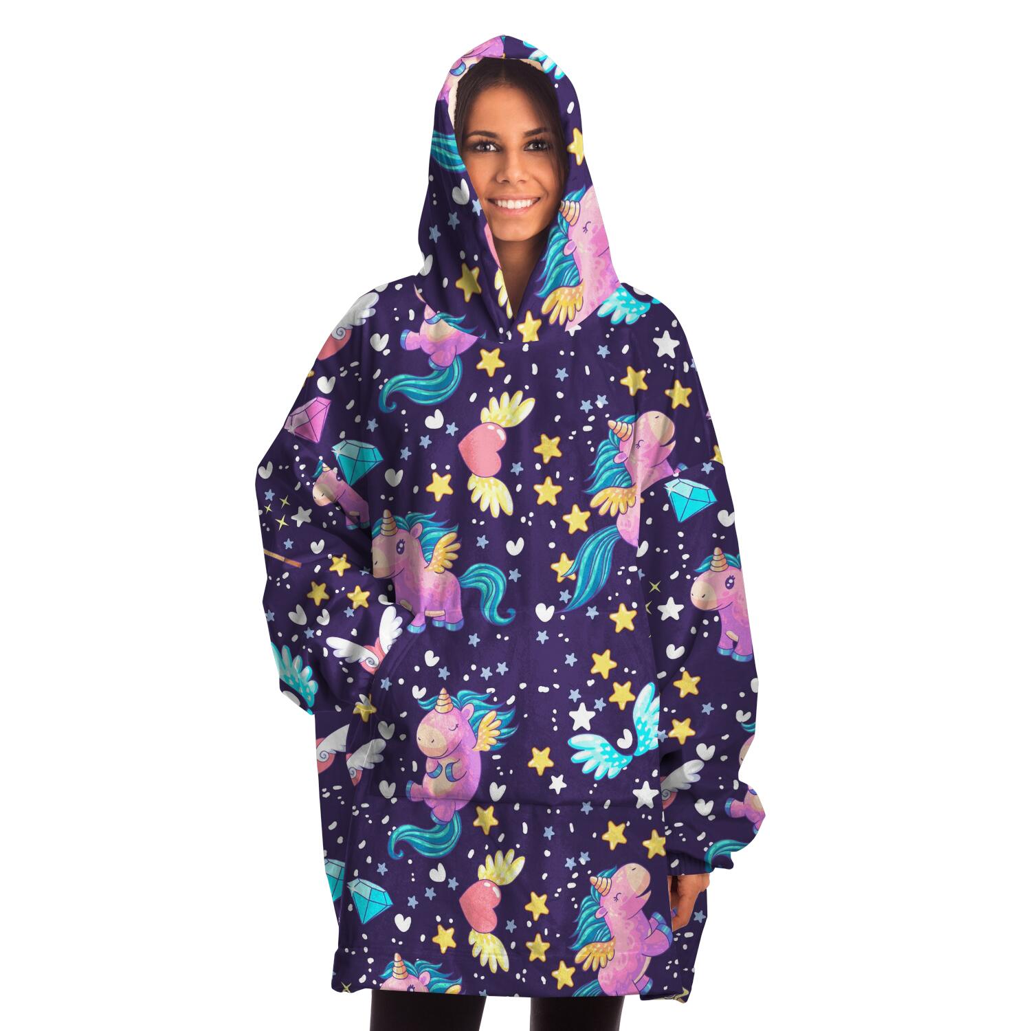 Space Unicorn Snug Hoodie AOP