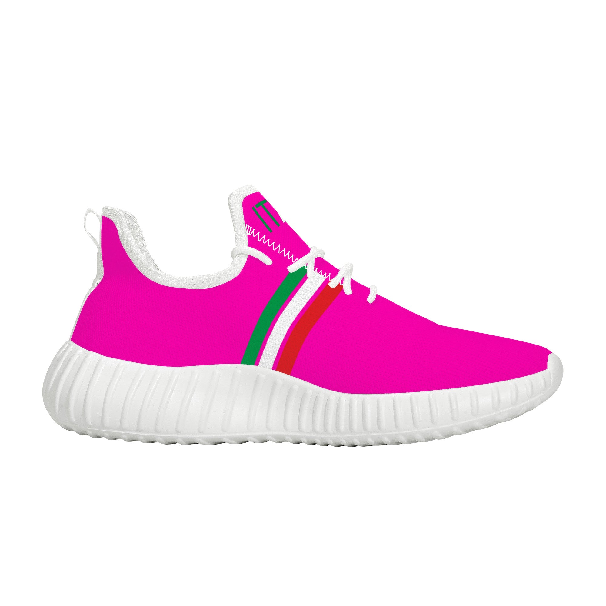 Italia Mesh Knit Sneakers - Pink