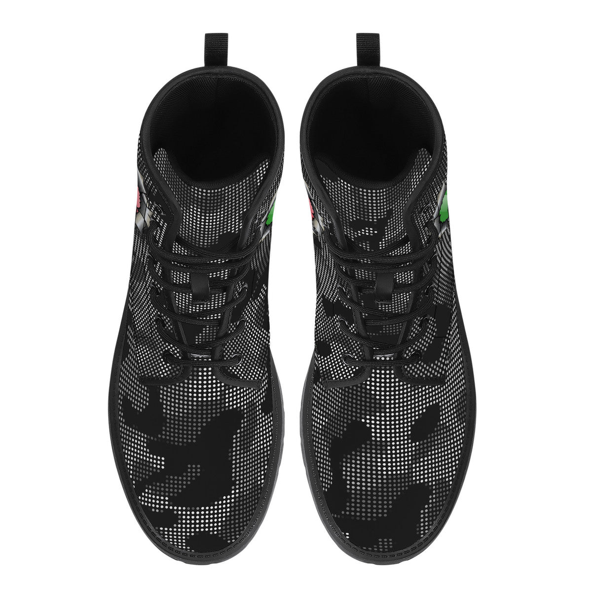 Italian Inside Carbon Fiber Camo Trendy Leather Boots