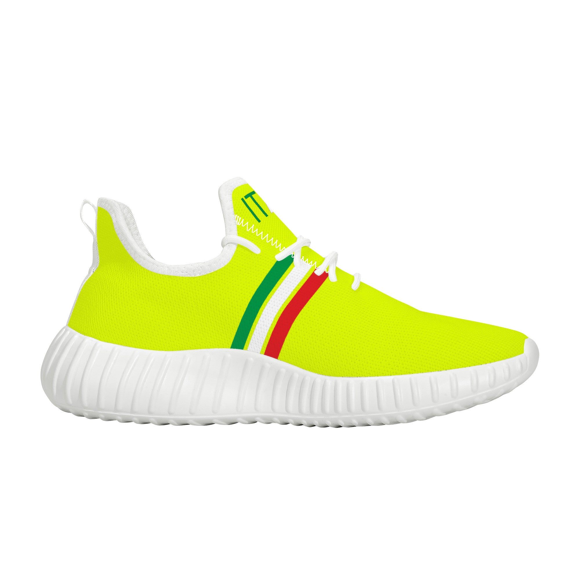 Italia Mesh Knit Sneakers - Yellow