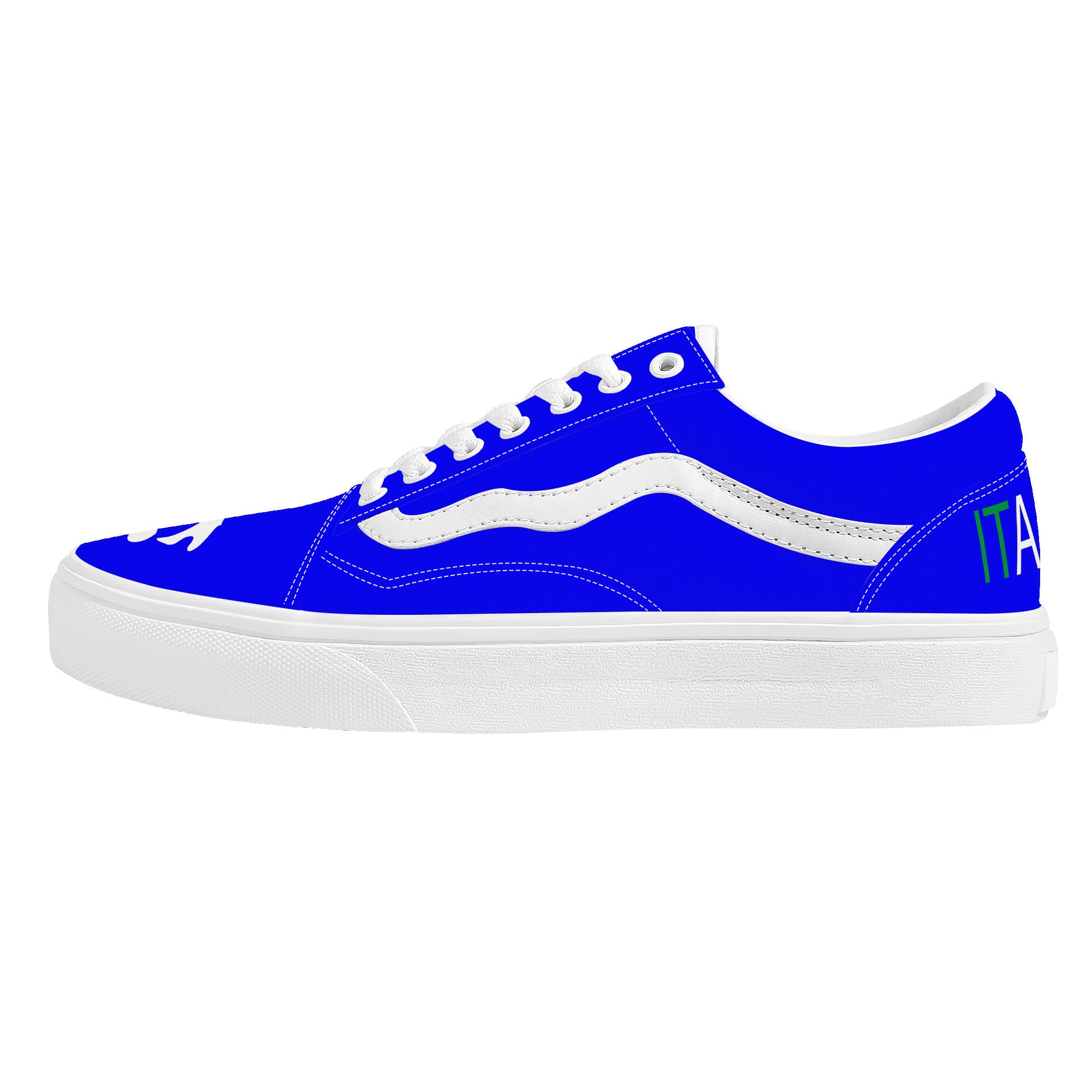 Italia Low Top Flat Sneakers Blu