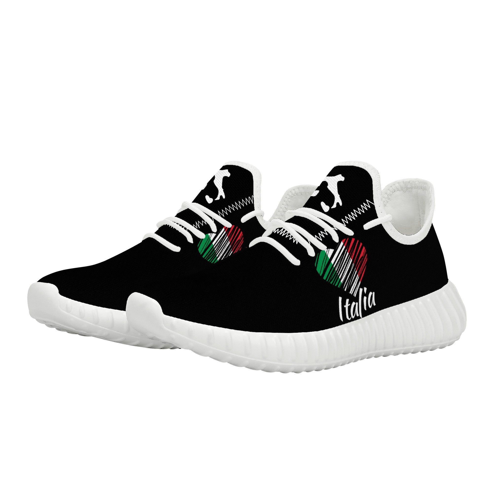 I Love Italy Mesh Knit Sneakers