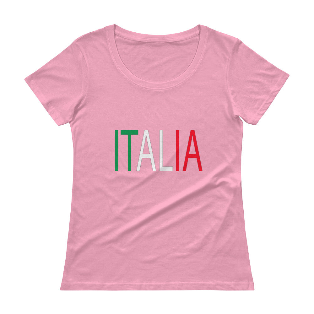 Italia Ladies' Scoopneck T-Shirt