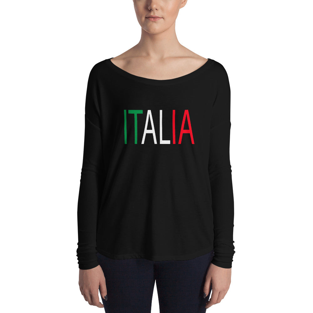 Italia Ladies' Long Sleeve Tee