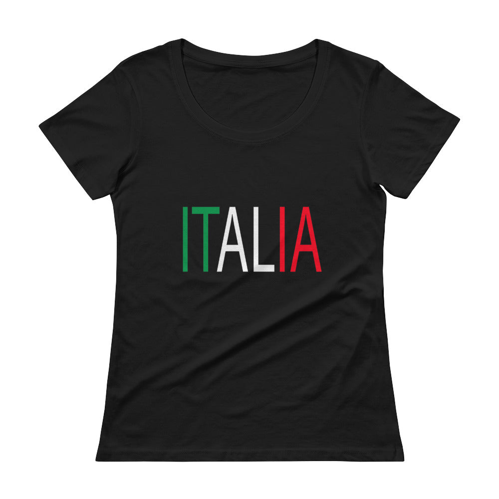 Italia Ladies' Scoopneck T-Shirt