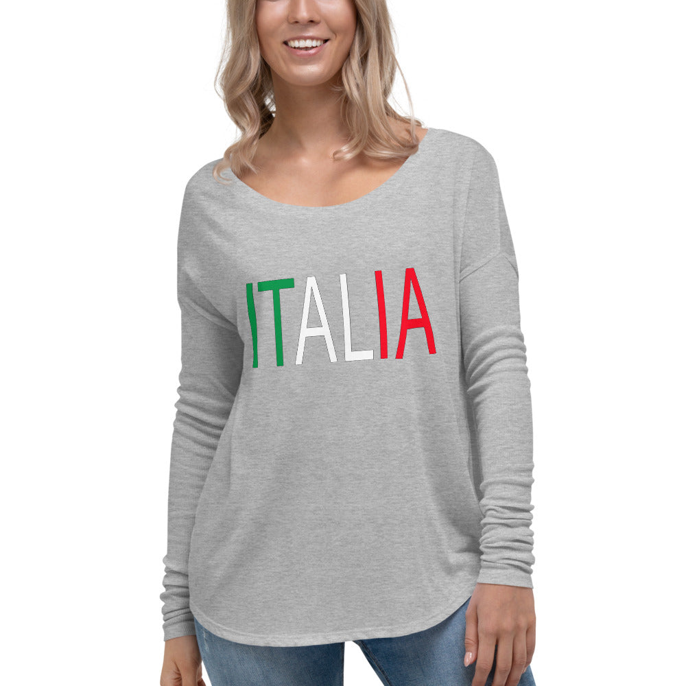 Italia Ladies' Long Sleeve Tee