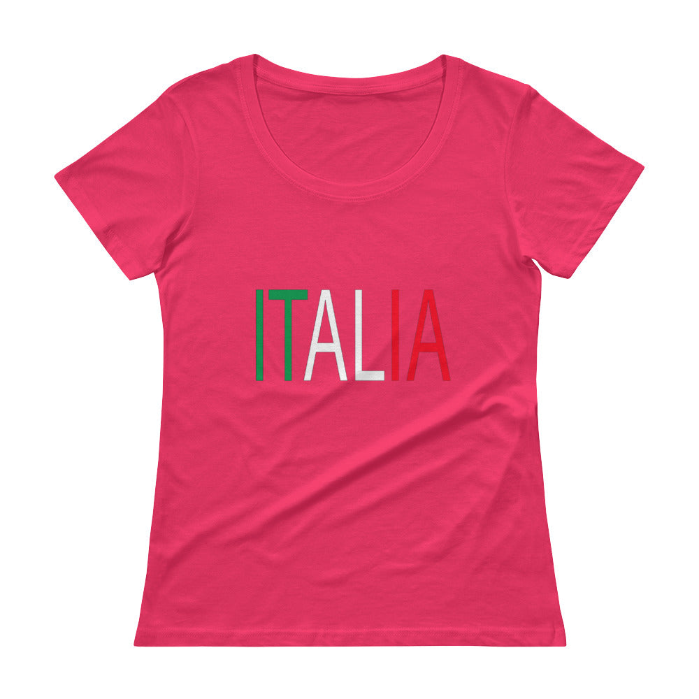 Italia Ladies' Scoopneck T-Shirt