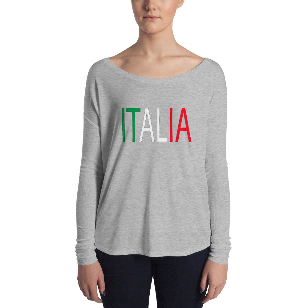Italia Ladies' Long Sleeve Tee