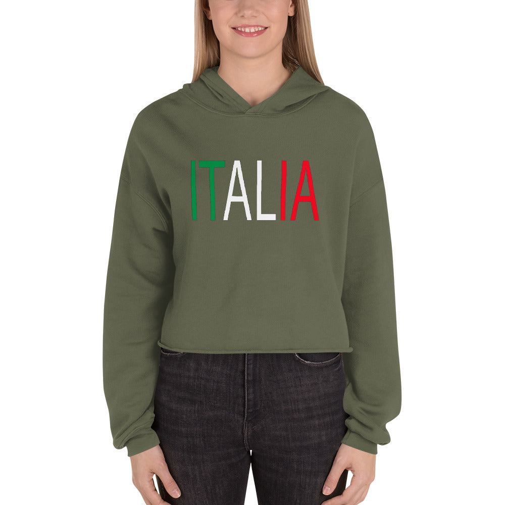 Italia Crop Hoodie