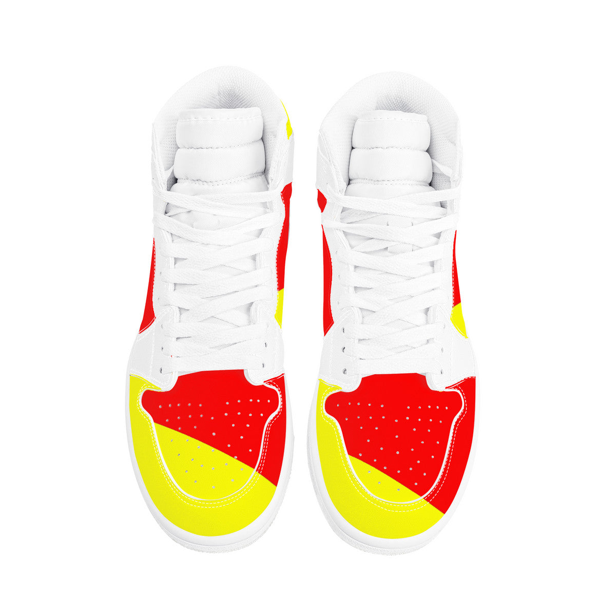 Sicilian Flag High Top Leather Sneakers