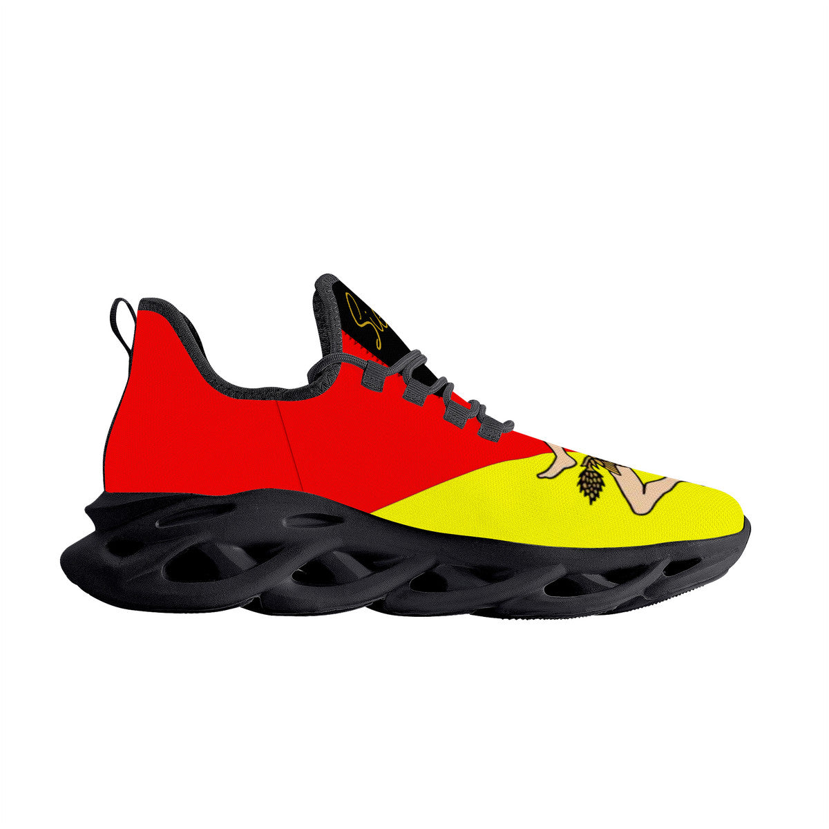 Sicilian Flag Flex Control Sneakers - Black