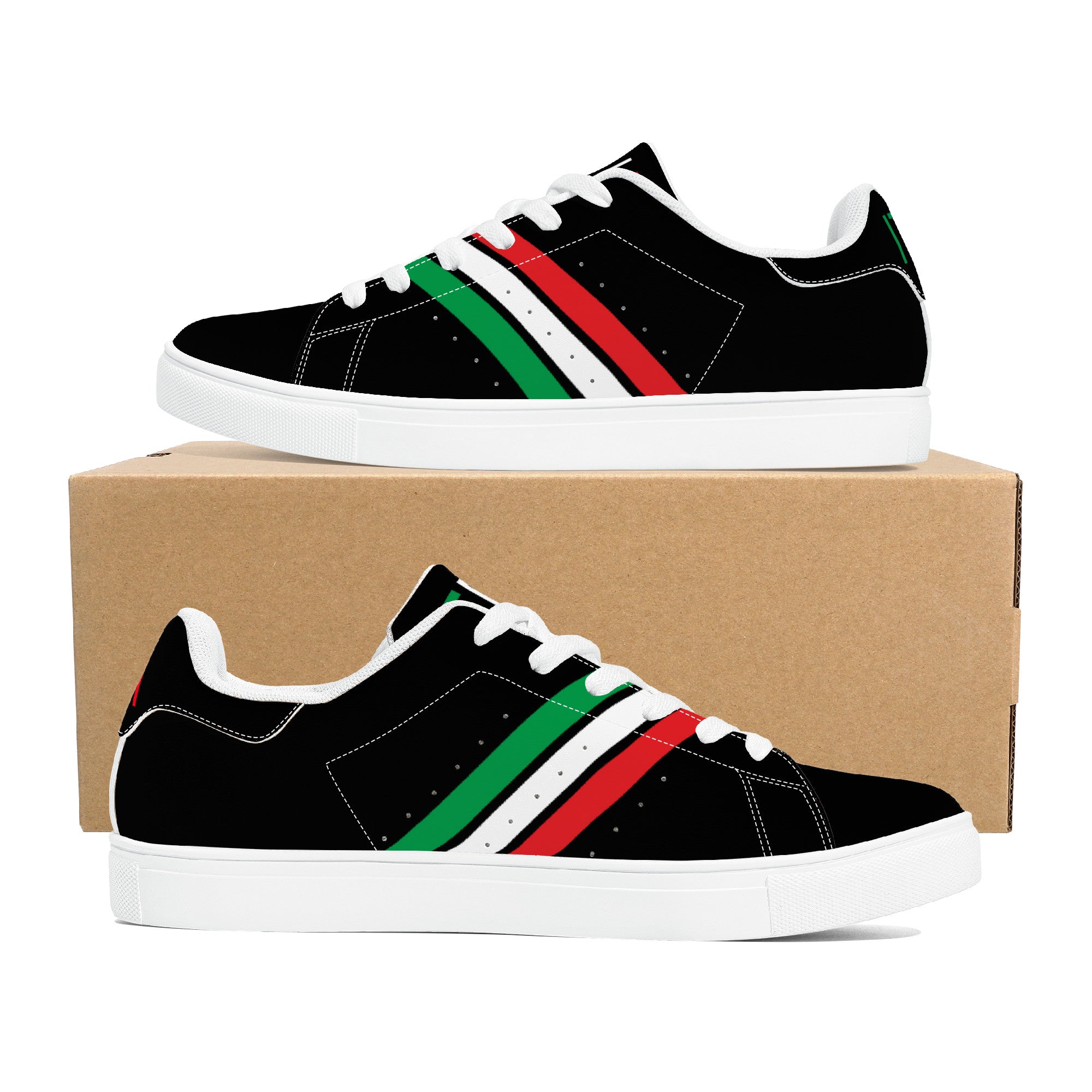 Italia Low-Top Leather Sneakers