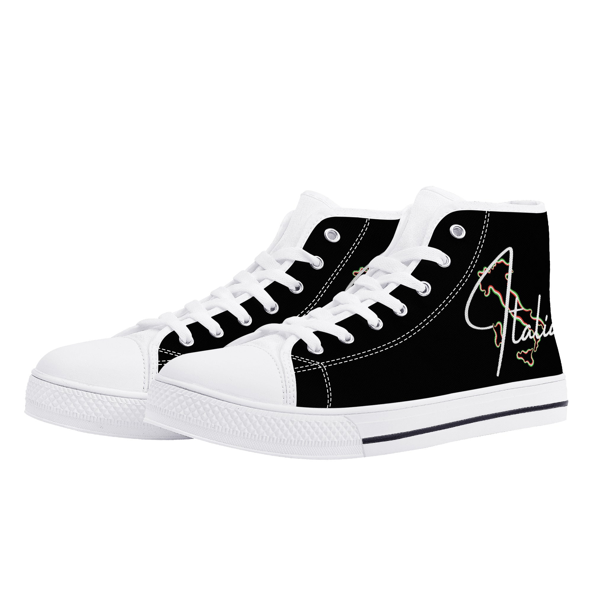 Italia High-Top Canvas Shoes