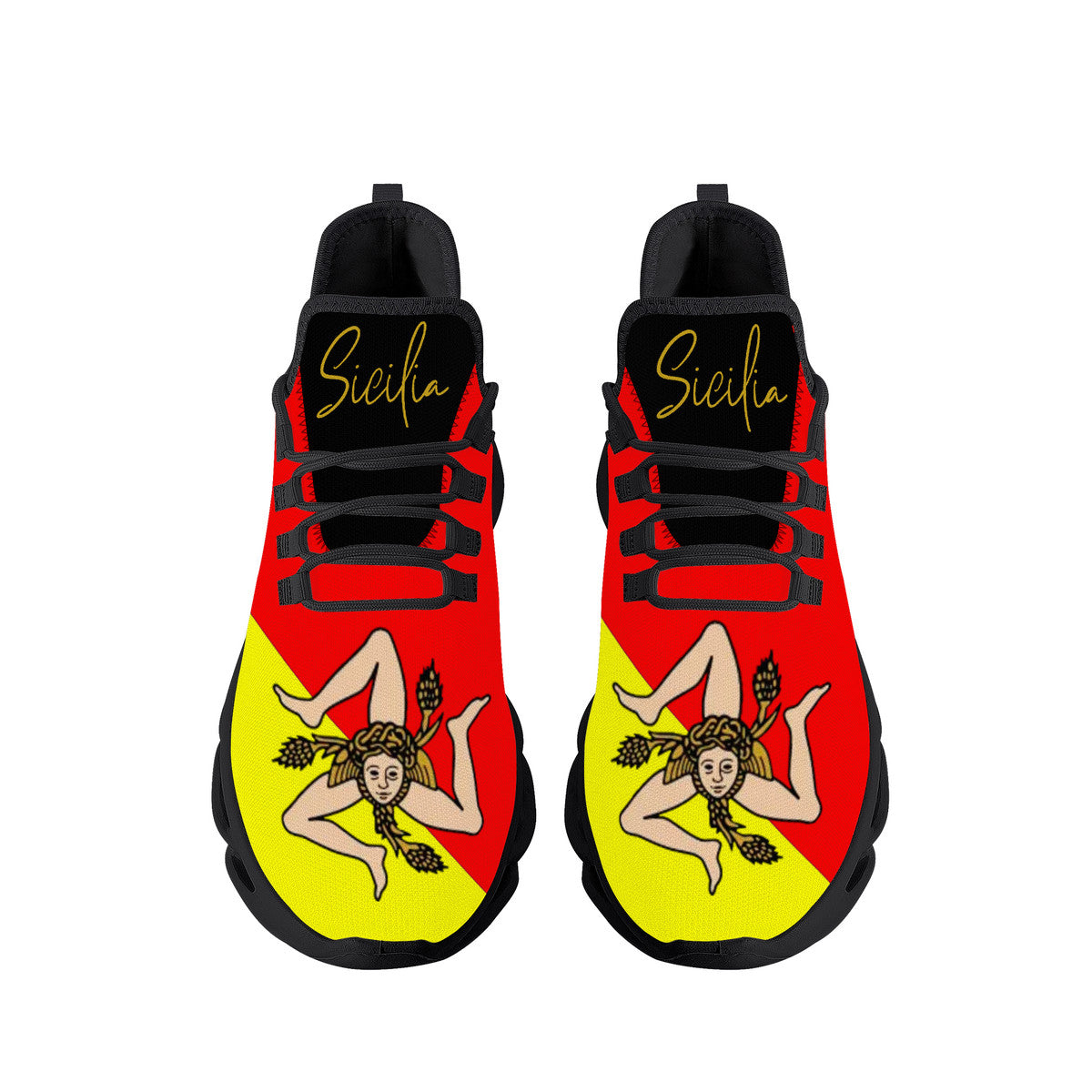 Sicilian Flag Flex Control Sneakers - Black