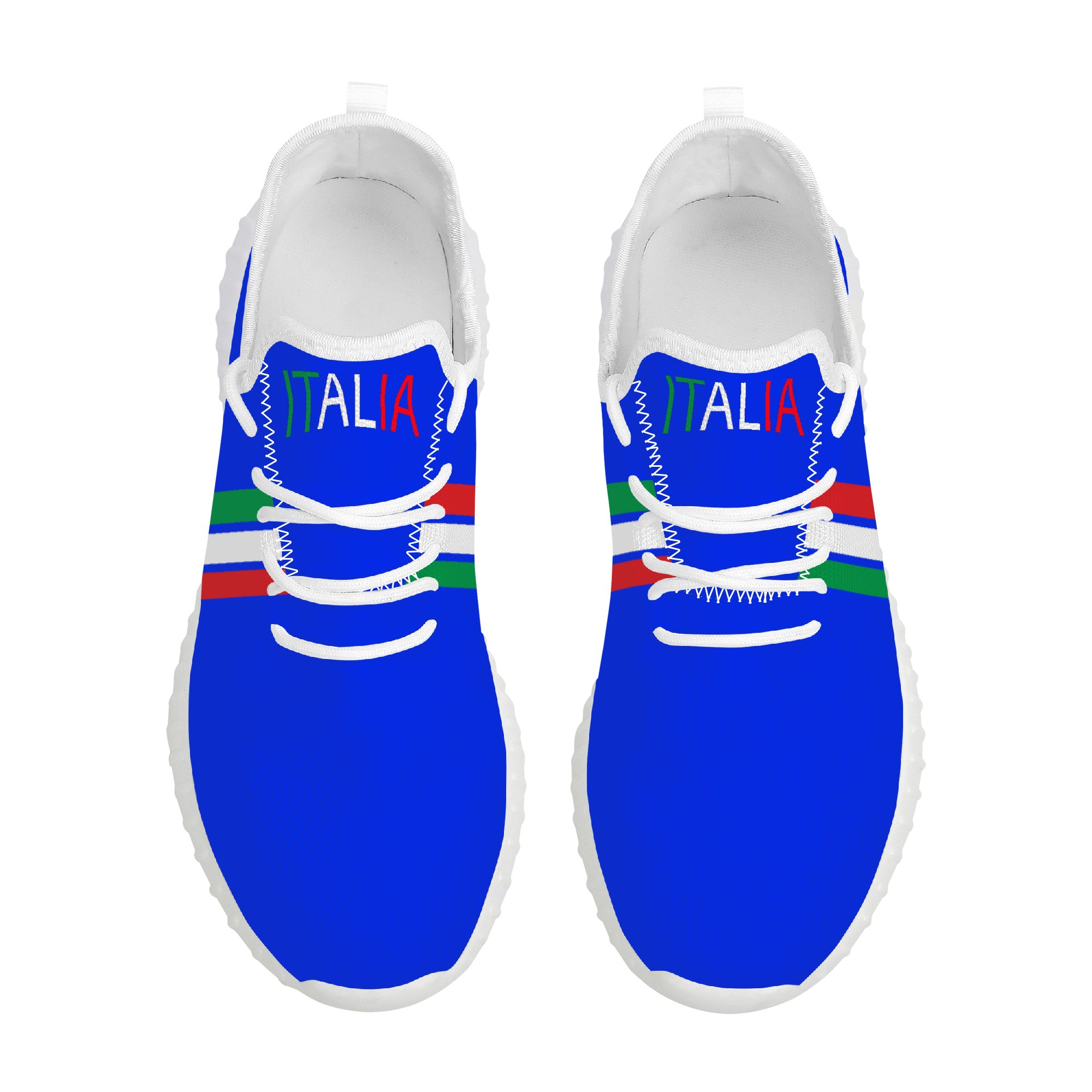 Italia Mesh Knit Sneakers - Blu