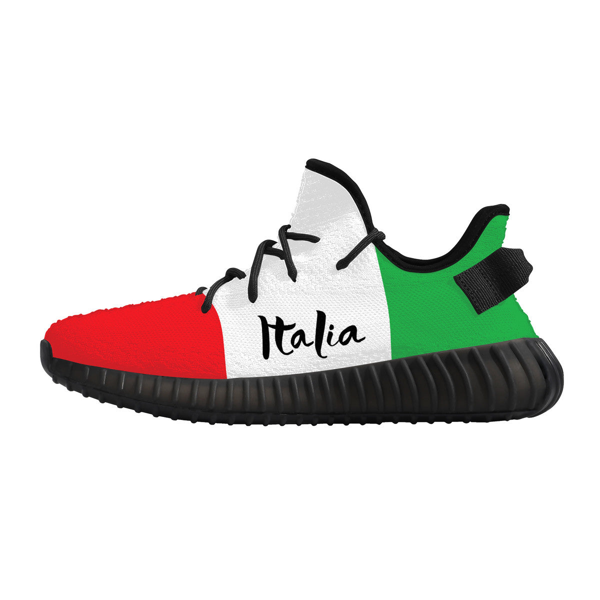 Italian Flag Breathable Mesh Knit Sneaker