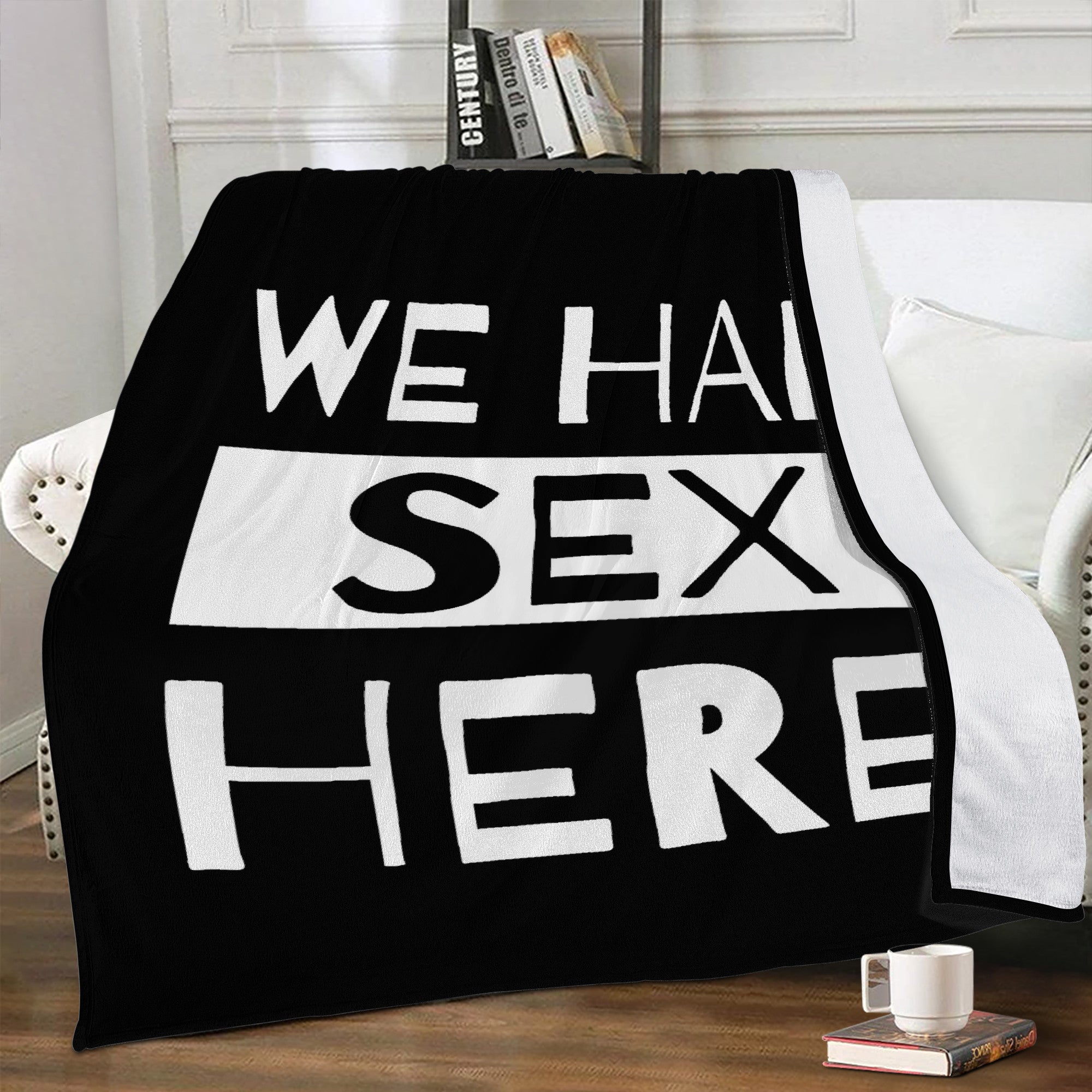 We Had Sex Here Micro Fleece Blanket