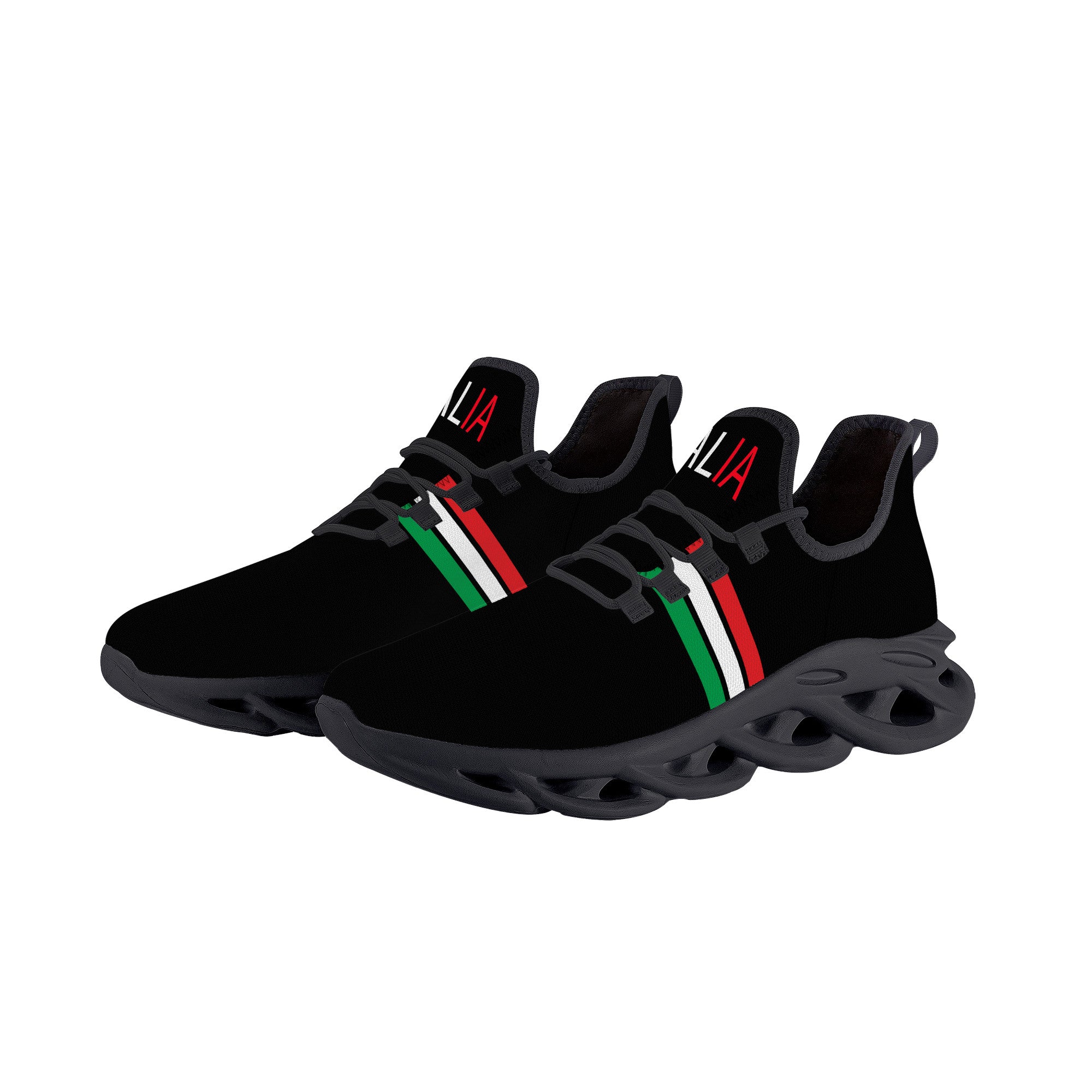 Italia Flex Control Sneakers - Black